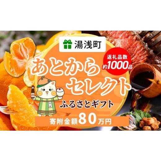 ふるさと納税 イベントやチケット等 和歌山県 湯浅町 ZZ1021_ あとからセレクト 湯浅町 ふるさとギフト 金額 80万円 ギフト券 ギフトコード みかん 柑橘 フル…