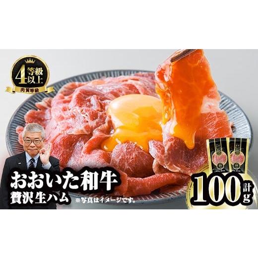 ふるさと納税 肉 ハム 大分県 佐伯市 おおいた和牛 生ハム (計100g・50g×2P) 国産 牛肉 もも肉 ハム A4 和牛 ブランド牛 小分け おつまみ 大分県 佐伯市 FW02…