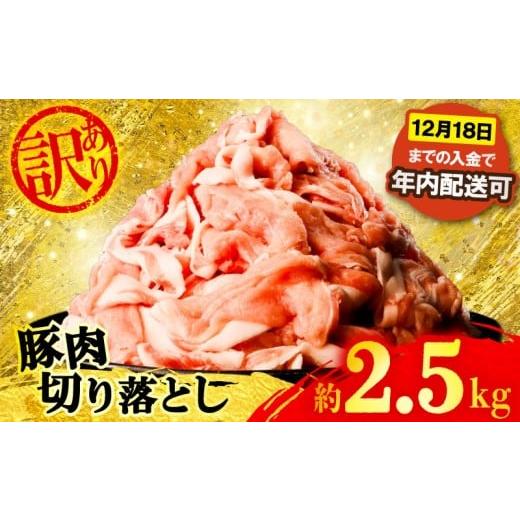 ふるさと納税 豚肉 炒め物 千葉県 旭市 訳あり 豚肉 切り落とし 約 2.5 kg 年内配送 小分け 真空パック 250g x 10パック 国産 豚 豚こま 豚こま肉 豚コマ肉 こ…