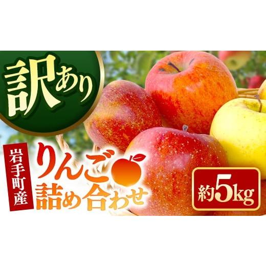 ふるさと納税 りんご 岩手県 岩手町 訳あり 岩手町産りんご詰め合わせ約5kg 令和7年産 訳アリ 家庭用 規格外 不揃い りんご リンゴ サンふじ シナノゴールド …