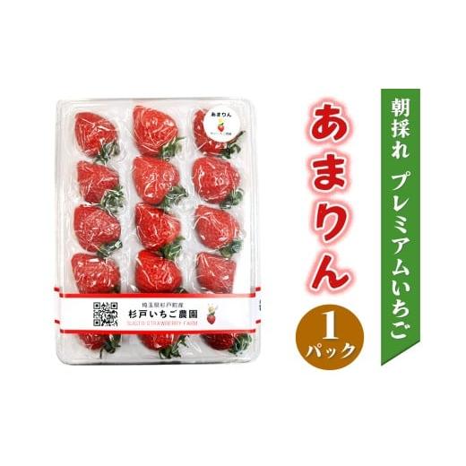 ふるさと納税 いちご 埼玉県 杉戸町 先行予約 [あまりん]朝採れ プレミアムいちご 1パック|埼玉 オリジナル 品種 糖度 高い 甘い 高級 イチゴ SugarBerry …