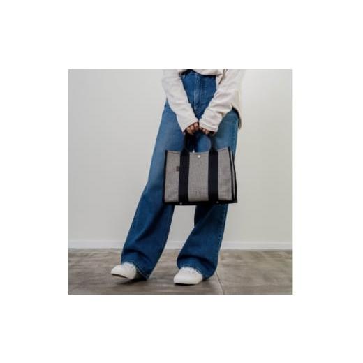 ふるさと納税 カバン 愛知県 豊川市 三河木綿刺子織 sasicco スクエアトートM 消防刺子 1683961