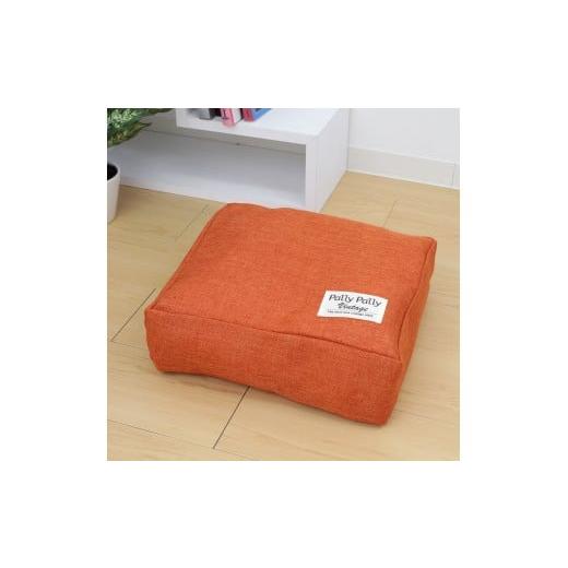 ふるさと納税 雑貨・日用品 和歌山県 海南市 タオルやブランケットがクッションになる収納袋 オレンジ(OR) オレンジ