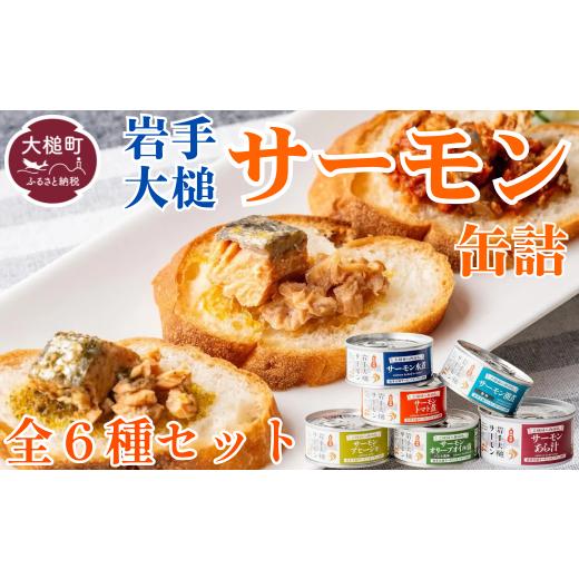 ふるさと納税 魚貝類 サーモン 岩手県 大槌町 岩手大槌サーモン/すべてを楽しむ缶詰6缶セット