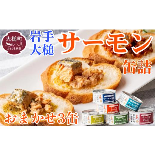 ふるさと納税 魚貝類 サーモン 岩手県 大槌町 岩手大槌サーモン缶詰/おまかせ3缶セット