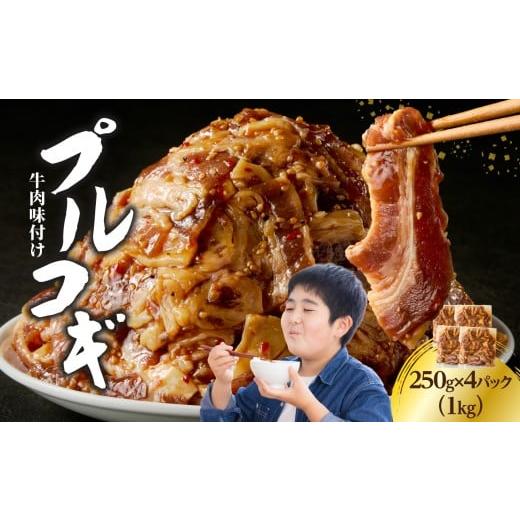 ふるさと納税 牛肉 炒め物 大分県 大分市 牛肉味付けプルコギ 250g×4パック 牛肉 肉 味付き 加工品 夕食 おかず 簡単調理 時短 料理 手軽 プルコギ 韓国料理 …