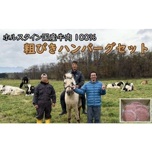 ふるさと納税 肉 ハンバーグ 北海道 新得町 粗びきハンバーグ5個セット