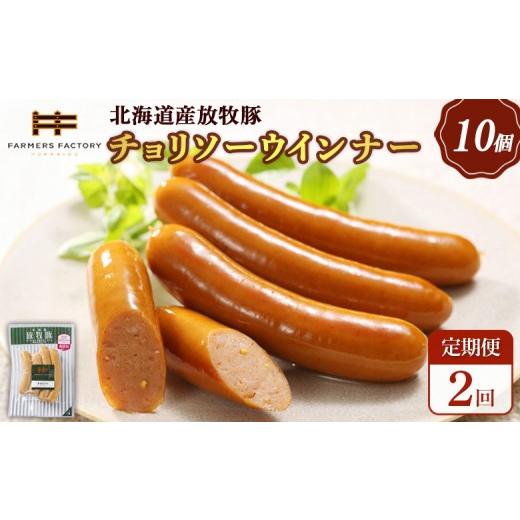 ふるさと納税 肉 ソーセージ 北海道 恵庭市 定期便:2回 北海道産放牧豚 無添加チョリソーウインナー ×10パック | 定期便 北海道産 放牧豚 豚肉 ポーク 無添…