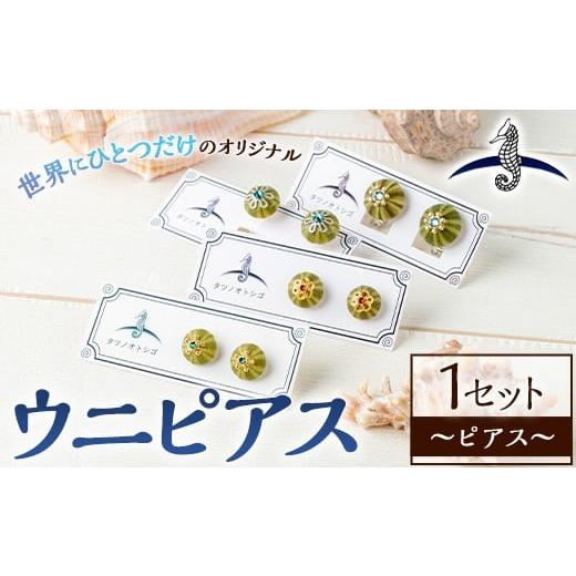 ふるさと納税 アクセサリー ピアス 福岡県 芦屋町 海アクセサリー ウニピアス (1セット) アクセサリー ピアス ハンドメイド 手作り 耳飾り ギフト プレゼント …