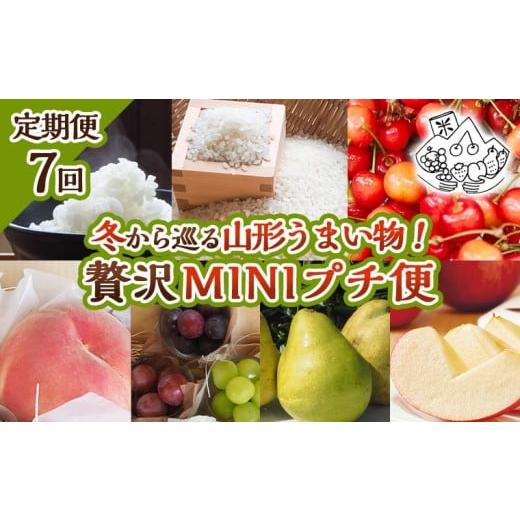 ふるさと納税 果物類 さくらんぼ 山形県 山形市 定期便7回 冬から巡る山形うまい物 贅沢MINIプチ便 令和8年産先行予約 FS25-106 くだもの 果物 フルーツ 山形…