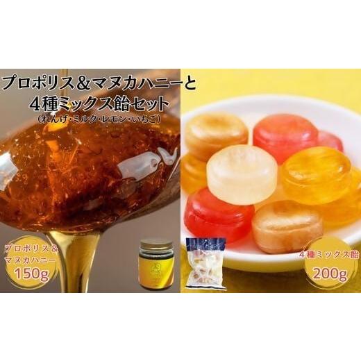 ふるさと納税 加工品等 はちみつ 三重県 松阪市 プロポリス&マヌカハニーと4種ミックス飴セット 002213