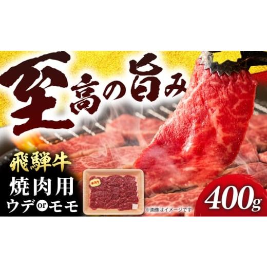 ふるさと納税 牛肉 焼肉・バーベキュー 岐阜県 岐阜市 飛騨牛 うまさ広がる赤身焼肉用 ウデ又はモモ400g (冷凍) 牛肉 肉 ブランド肉 岐阜市 / 羊Diningひと…