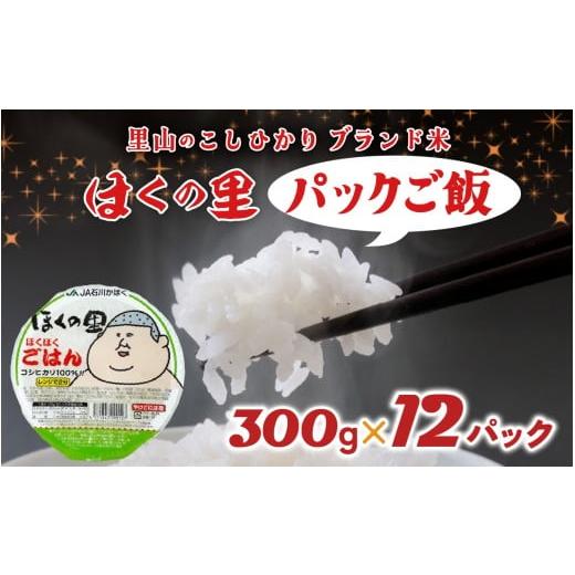 ふるさと納税 米 コシヒカリ 石川県 かほく市 先行予約 里山のこしひかり ほくの里 パックご飯 300g×12パック 計3.6kg 2026年1月以降順次発送 | 災害支援 こ…