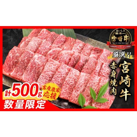 ふるさと納税 牛肉 焼肉・バーベキュー 宮崎県 日南市 5月配送 畜産農家応援 数量限定 厳選 宮崎牛 赤身 焼肉 計500g 牛肉 国産 焼き肉 BBQ 鉄板焼き バーベ…