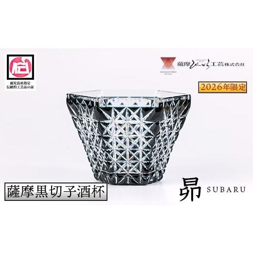 ふるさと納税 陶磁器・漆器・ガラス 鹿児島県 さつま町 s768 [2026年限定モデル ]鹿児島県指定伝統的工芸品 薩摩黒切子酒杯「昴」 鹿児島 切子 伝統工芸品 …