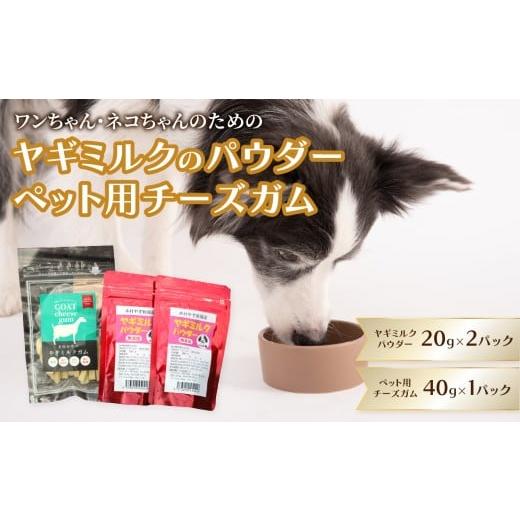 ふるさと納税 雑貨・日用品 大分県 大分市 ヤギミルクのパウダー20g×2パックとペット用チーズガム40g×1パック ペット ペットフード ヤギミルク ペット用 犬 …