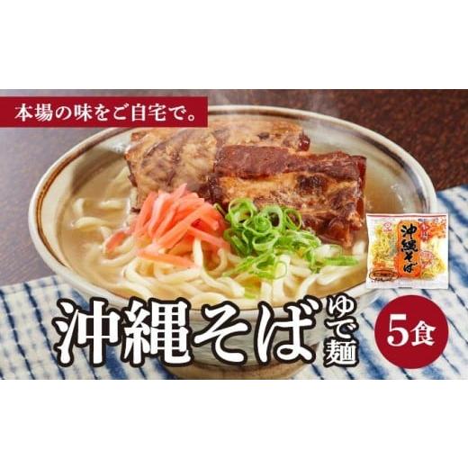 ふるさと納税 そば 沖縄県 南城市 サン食品 沖縄そば(ロング麺) ゆで麺 1食(180g) 5パック 1食(180g) 5パック