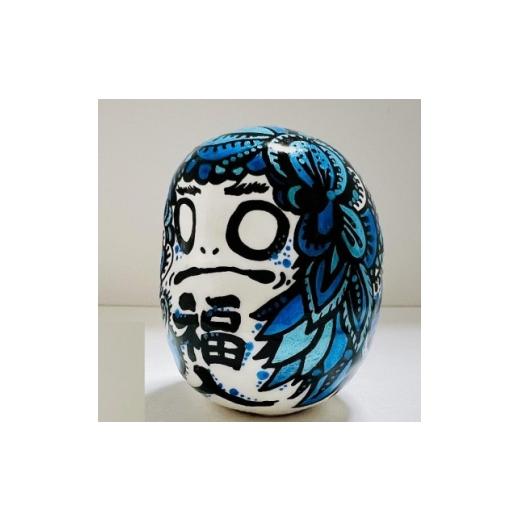 ふるさと納税 雑貨・日用品 栃木県 小山市 世界にひとつだけの手づくりだるま(縦約5cm×横約4cm) 1676717