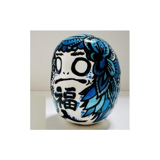 ふるさと納税 雑貨・日用品 栃木県 小山市 世界にひとつだけの手づくりだるま(縦約9cm×横約7cm) 1676718