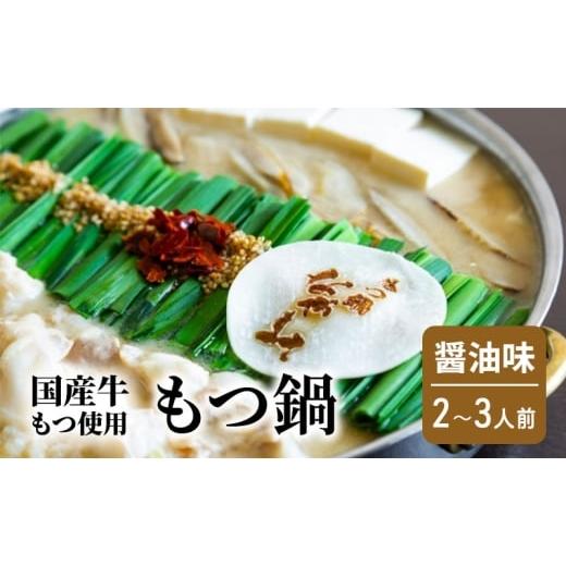 ふるさと納税 モツ鍋 福岡県 大刀洗町 もつ鍋 醤油味 2〜3人前 もつ 鍋 セット