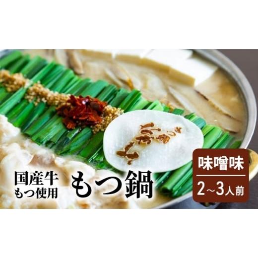 ふるさと納税 モツ鍋 福岡県 大刀洗町 もつ鍋 味噌味 2〜3人前 もつ 鍋 セット