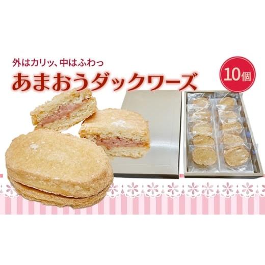 ふるさと納税 焼菓子・チョコレート 福岡県 大刀洗町 洋菓子 あまおう ダックワーズ 10個入り いちご スイーツ 菓子 お菓子