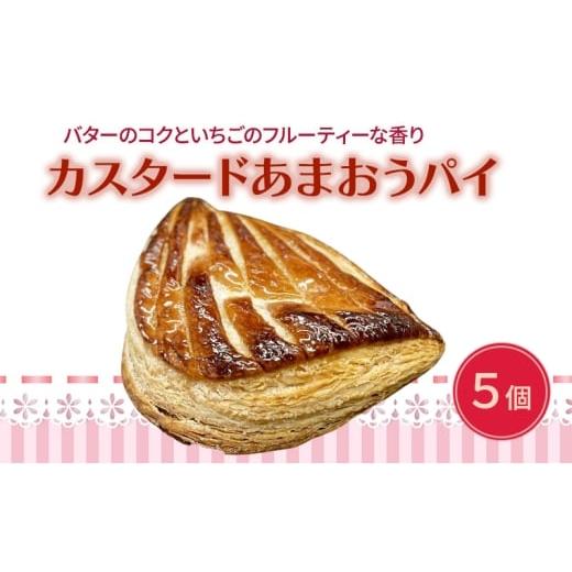 ふるさと納税 焼菓子・チョコレート 福岡県 大刀洗町 洋菓子 カスタード あまおう パイ 5個入り いちご スイーツ 菓子 お菓子