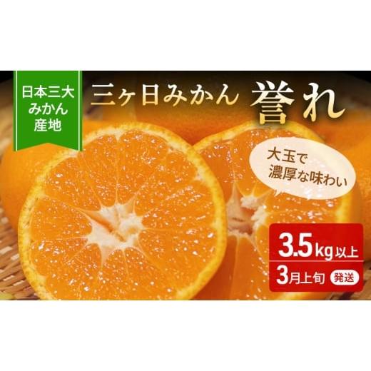 ふるさと納税 果物類 みかん 静岡県 浜松市 2026年3月上旬頃より順次発送 三ヶ日みかん 誉れ 3.5kg以上 みかん ミカン 蜜柑 誉れみかん 三ヶ日 果物 くだもの…
