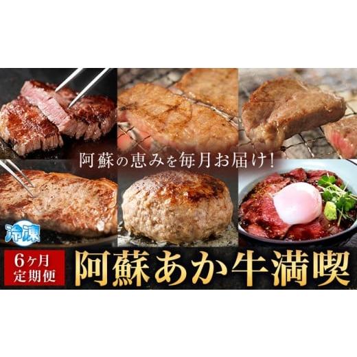 ふるさと納税 肉 ハンバーグ 熊本県 菊池市 6ヶ月定期便 阿蘇あか牛満喫セット 株式会社LARKS[お申込み月の翌月から出荷開始]肉 牛肉 あか牛 ローストビー…