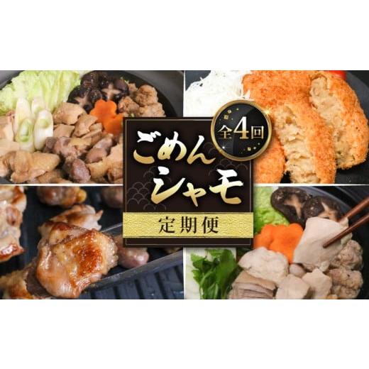 ふるさと納税 鶏肉 セット 高知県 南国市 4種定期便 ごめんケンカシャモ4種 (鍋・すき焼き・焼肉・シャモッケ) | 鍋 鍋セット お鍋 すき焼きセット 焼肉セッ…