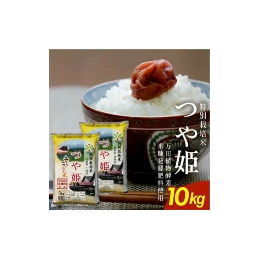 ふるさと納税 米 つや姫 山形県 酒田市 つや姫 5kg×2袋 計10kg 特別栽培米 万田植物酵素・米糠発酵肥料使用 令和7年産米 農産物検査員おすすめ 庄内米 東北 …