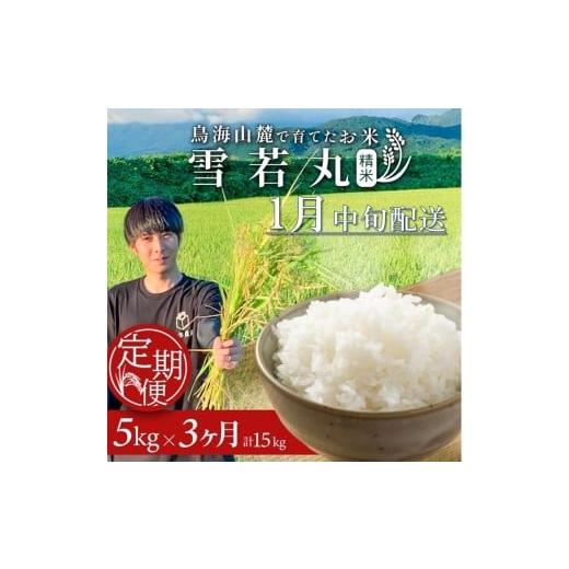 ふるさと納税 米 山形県 酒田市 1月中旬発送開始/ 3回定期便 令和7年産 [精米]雪若丸 5kg×3回(計15kg) 農家直送 HO SF0316 令和8年1月中旬発送開始