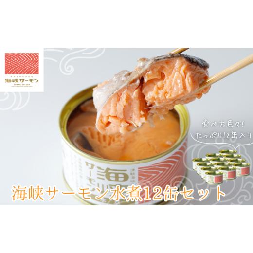 ふるさと納税 缶詰・瓶詰 魚貝類 青森県 むつ市 海峡サーモン水煮12缶セット_1