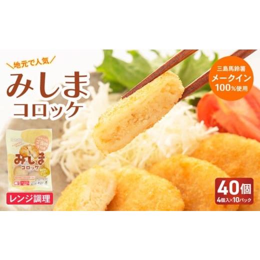 ふるさと納税 加工品等 静岡県 三島市 みしまコロッケ 40個 4個入り×10パック 電子レンジでお手軽「みしまコロッケ」 三島馬鈴薯 メークイン 100%使用 ご当…