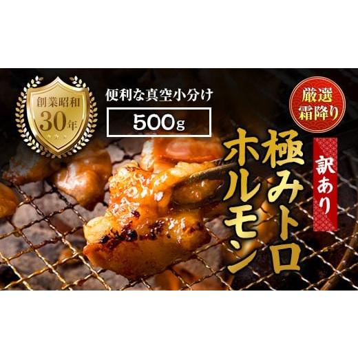 ふるさと納税 牛肉 ホルモン 京都府 舞鶴市 訳あり 霜降り 極みトロホルモン 500g 秘伝のタレ付き | 国産 訳あり極トロホルモン 訳あり 霜降り ホルモン 冷凍…