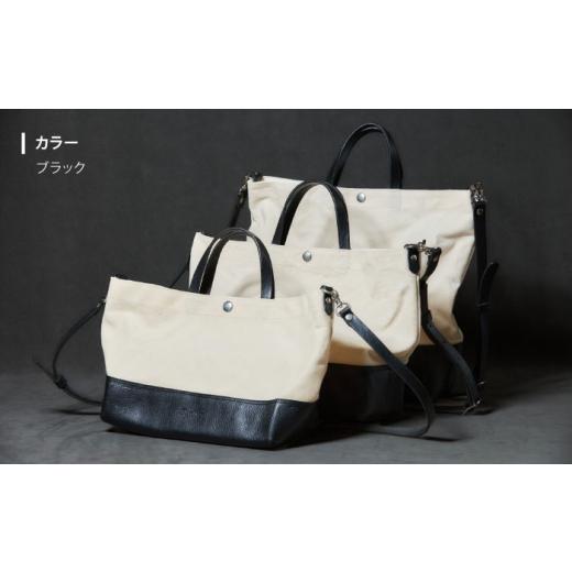 ふるさと納税 カバン トートバッグ 長崎県 諫早市 レザー×キャンバス トートバッグ ワイン・L ／ 2WAY レザー トート トートバッグ ショルダー ショルダーバ…の画像