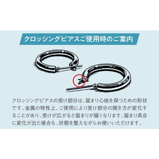 ふるさと納税 アクセサリー ピアス 山梨県 昭和町 K18 フープピアス 太さ2mm×直径13mm SWCA011-13mmの画像
