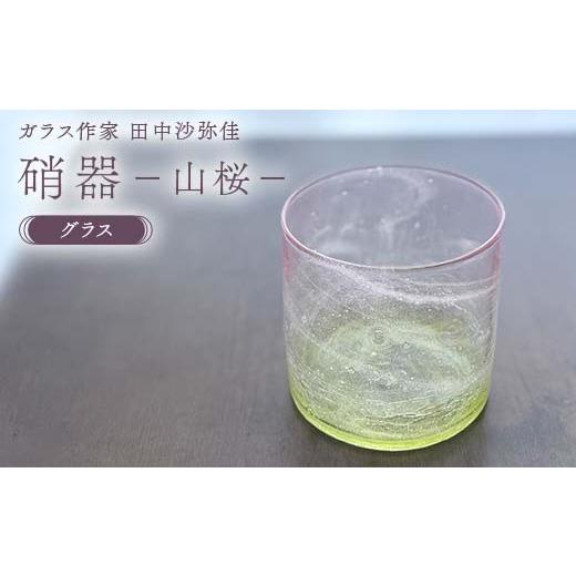 ふるさと納税 陶磁器・漆器・ガラス 山口県 山陽小野田市 [ガラス作家 田中沙弥佳]グラス「硝器ー山桜ー」 硝子 ガラス 贈り物 ギフト F6L-1275 通常