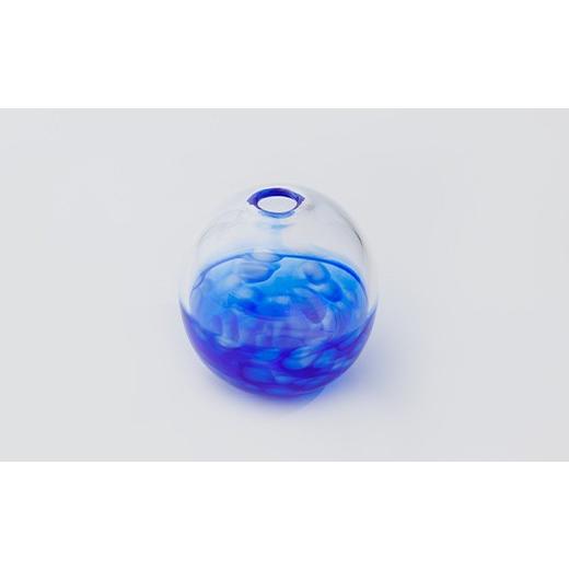 ふるさと納税 陶磁器・漆器・ガラス 山口県 山陽小野田市  ギフト用 〈ガラス作家 溝井 優香〉 花器「umi」 硝子 ガラス 贈り物 ギフト F6L-1284 ギフト用の画像