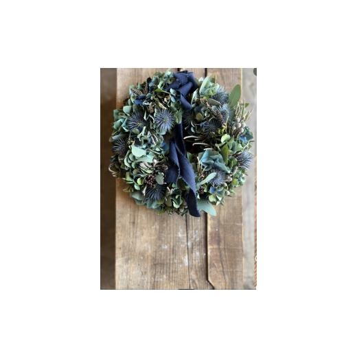 ふるさと納税 雑貨・日用品 花 神奈川県 藤沢市 ブルーリース ブルー リース 先行予約 青 花 期間限定 ドライフラワー ドライリース フレッシュリース インテ…