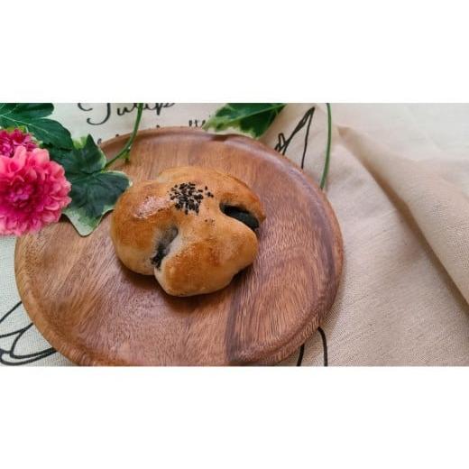 ふるさと納税 パン 菓子パン 鳥取県 北栄町 1142. 会津若松産 黒ごまあん使用 黒ごまあんぱん 5個