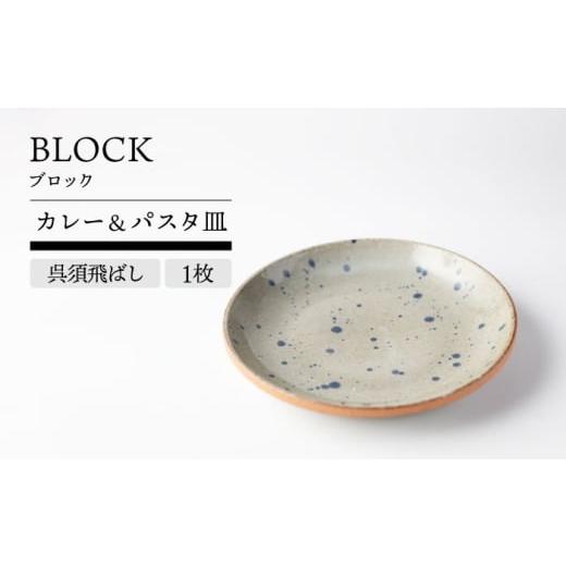 ふるさと納税 食器・グラス 大皿 岐阜県 土岐市 美濃焼 BLOCK 呉須飛ばし カレー&パスタ皿 1枚 TOKI MINOYAKI/丸利玉樹利喜蔵商店 食器 皿 プレート MEE125…