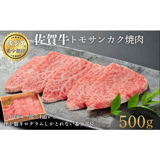 ふるさと納税 牛肉 焼肉・バーベキュー 佐賀県 佐賀市 佐賀牛トモサンカク焼肉 500g 赤身 佐賀県産 黒毛和牛 佐賀牛 ブランド牛 国産 肉 牛肉 焼肉:B365-009