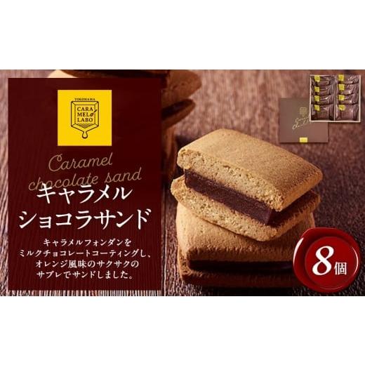 ふるさと納税 焼菓子・チョコレート 神奈川県 横浜市 キャラメルショコラサンド 8個入