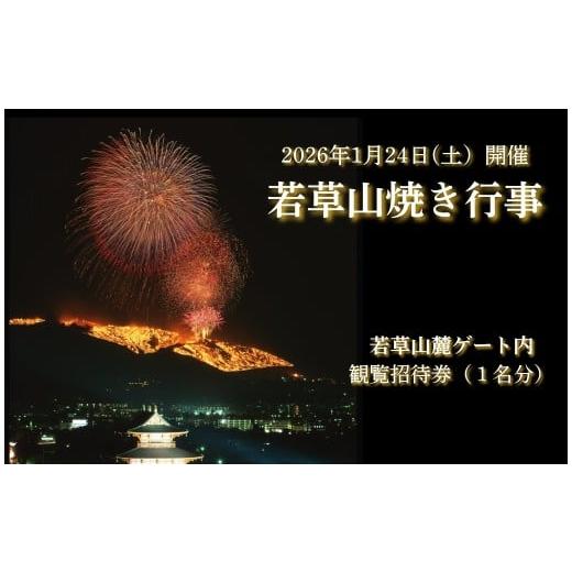 ふるさと納税 体験チケット 奈良県 奈良市 若草山焼き行事 若草山麓ゲート内 観覧招待券(1名分)伝統行事 奈良県 奈良市 10-285