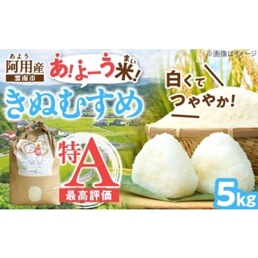 ふるさと納税 米 きぬむすめ 島根県 雲南市 特A チョイス限定 新米 あ よーうまい(きぬむすめ)5kg|米 阿用地区産米 産地直送 白米 精米 島根県雲南市/有限…