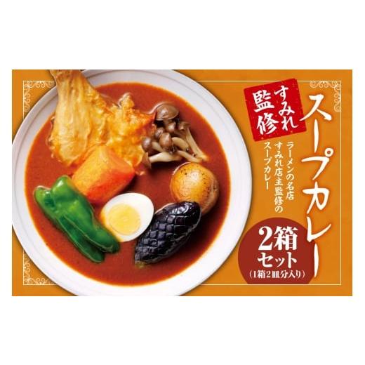 ふるさと納税 加工品等 レトルト 北海道 札幌市 すみれ監修 スープカレー 2箱セット|カレー スパイス 出汁 北海道 札幌市