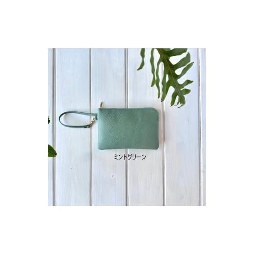 ふるさと納税 雑貨・日用品 兵庫県 丹波市 ストラップ付きポーチ:配送情報備考 ミントグリーン ミントグリーン