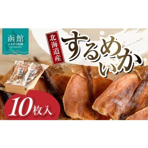 ふるさと納税 干物 イカ 北海道 函館市 通常発送 北海道産するめいか10枚セット(1枚40g〜50g)_HD231-003 通常発送