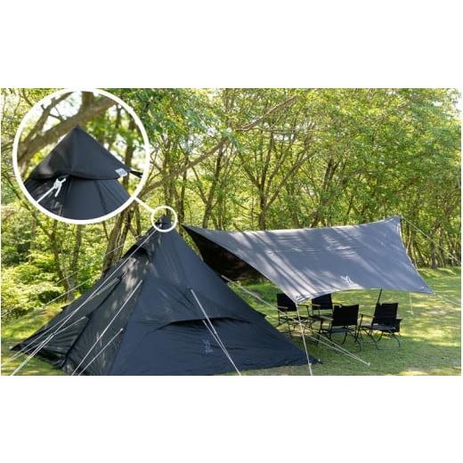 ふるさと納税 アウトドアグッズ テント・タープ 大阪府 東大阪市  DOD ワンポールテント RX （M） TC（ T3-949-KH ） T3-949-KHの画像